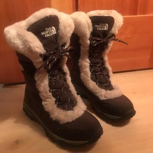 North Face Brown Cloth Boot